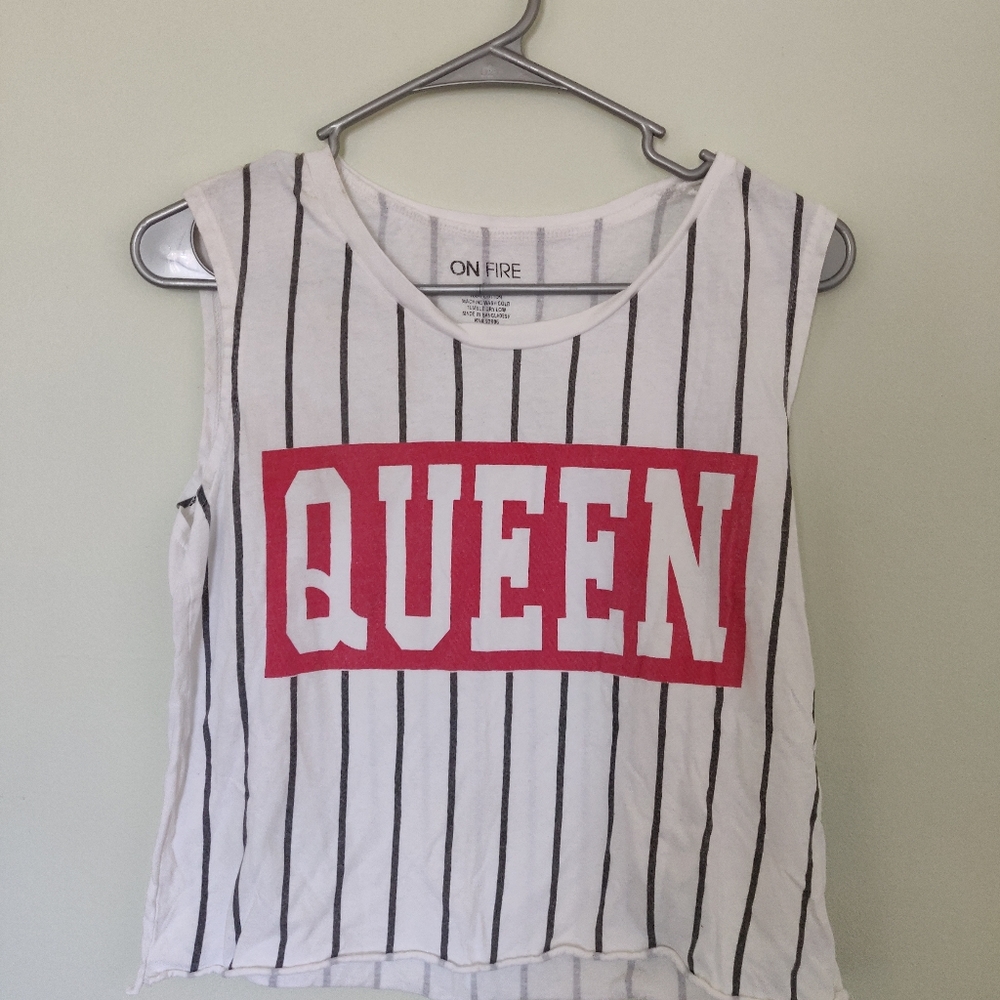 Striped Queen Crop Top